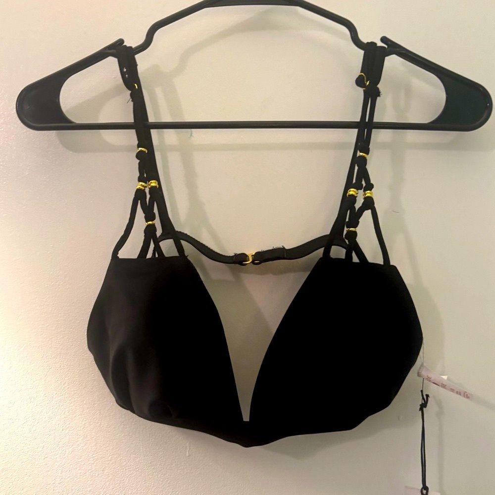 NWT Shade & Shore Black Bikini Top